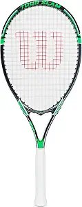 Wilson Tour Slam Adult Recreational Tennis Racket, Grip Size 3 (4 3/8"), Grey/Gr
